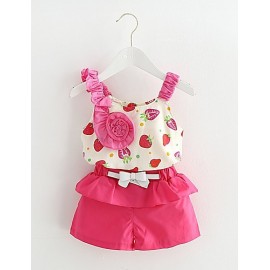 Girl Casual/Daily / Sports Solid Sets,Cotton Winte..