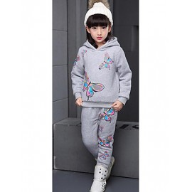 Girl Casual/Daily Floral Sets,Cotton Winter ? Slee..
